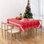 Nappe rectangulaire rouge à carreaux en vinyle avec envers en flanelle, 152 x 213 cm