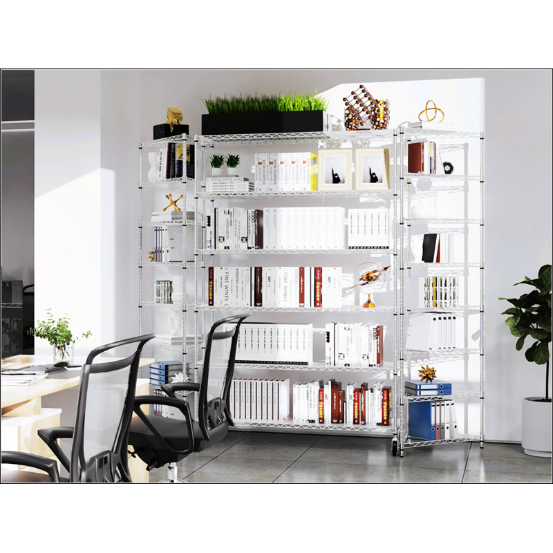 6 Tier Wire Shelving Unit, (6 Shelves) 82.24"H x 17.99"W x 59.72"D