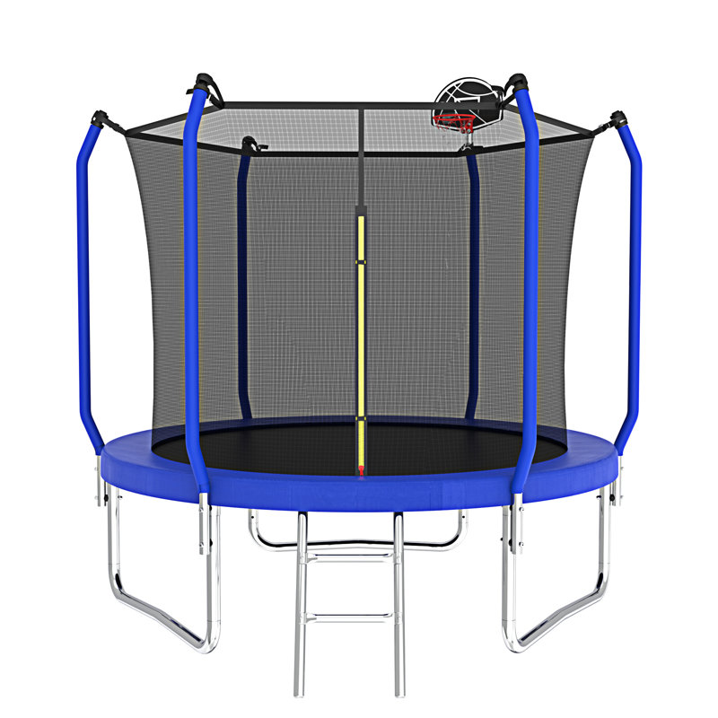 Trampoline 10 pi avec panier de basketball