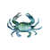 Crab by Edward Selkirk - Wrapped Canvas Painting Print
