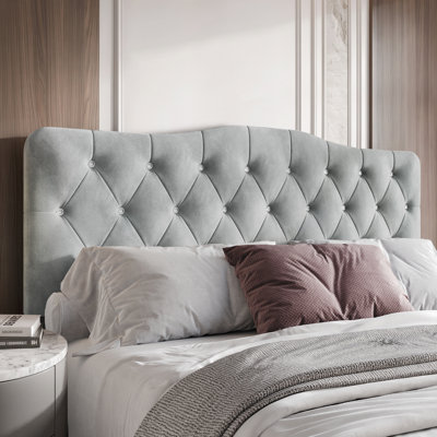 Dvante Upholstered Velvet Panel Headboard