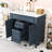 Elliesha Modern Freestanding Single Bathroom Vanity with Sink Top and Ample Storage-675322856