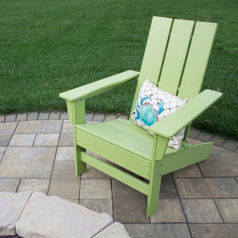 Chaise Adirondack en PEHD toutes saisons Ratcliff, Vert lime
