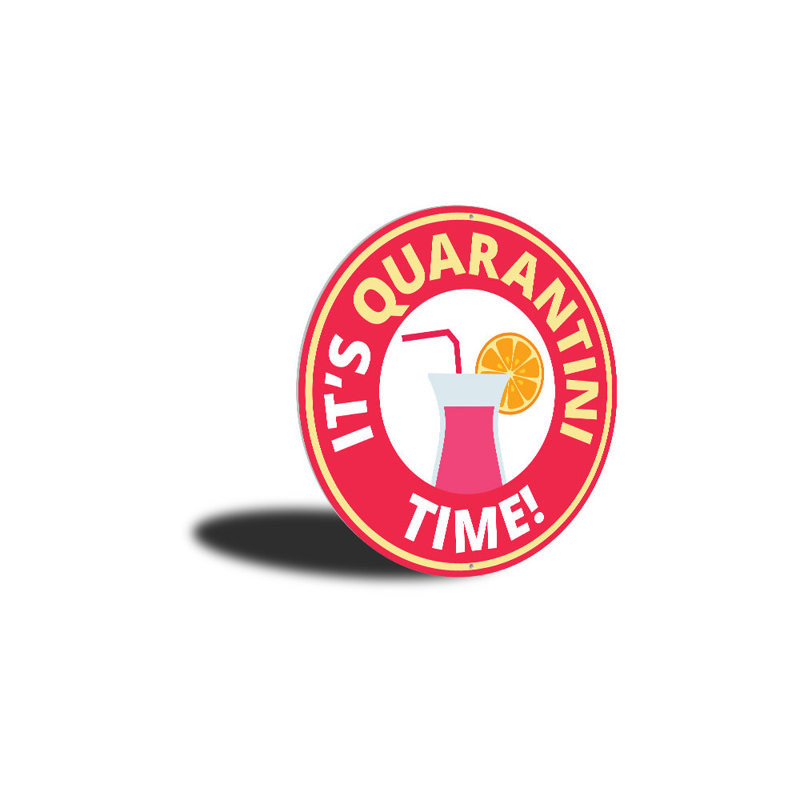 Enseigne Quarantini, H 12 po x l 12 po x P 0,04 po