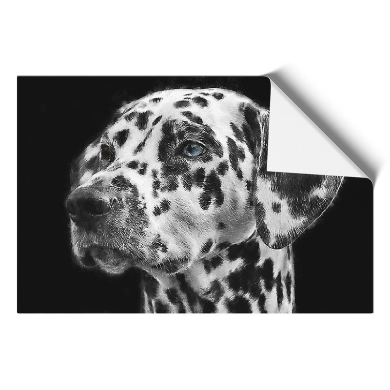 Dalmation Dog Painting - Frameless Print, 30cm H x 42cm W x 0.1cm D
