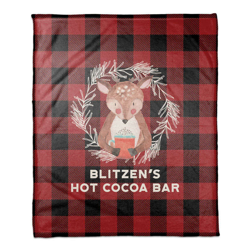  Jeté de bar Reindeer Hot Cocoa
