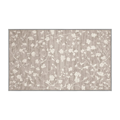 Tapis gris lavable à la machine