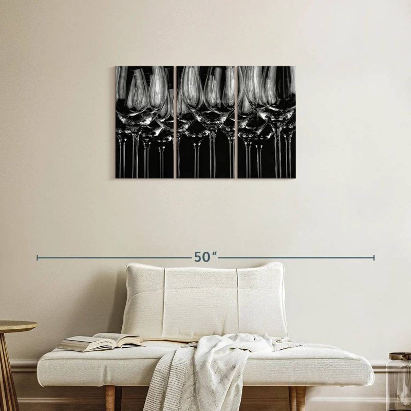 Senne Wine Glasses, 20" H x 33" W