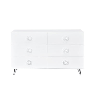 Commode à finition blanche