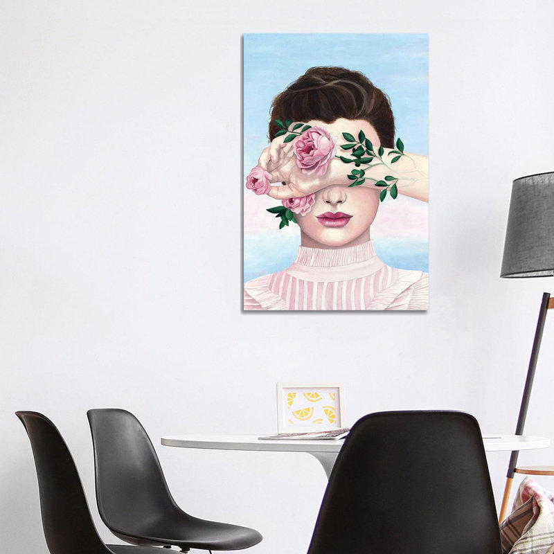 Lady With Eternal Blossom by Sally B - Gallery-Wrapped Canvas Giclée on Canvas, 101.6 cm H x 66.04 cm W x 1.91 cm D, Canvas