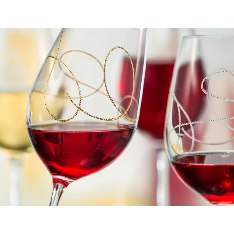 Saiz European 12 oz. Verre à vin à pied, Or