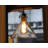 Luciana 1-Light Adjustable Height 9-Inch Edison Pendant With Bulb
