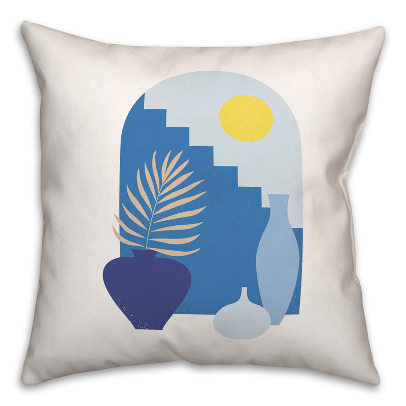 Coussin Greek Stairs, 20 po x 20 po
