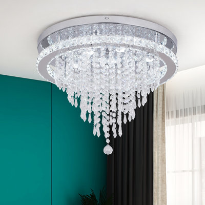 1 - Light Crystal LED Chandelier