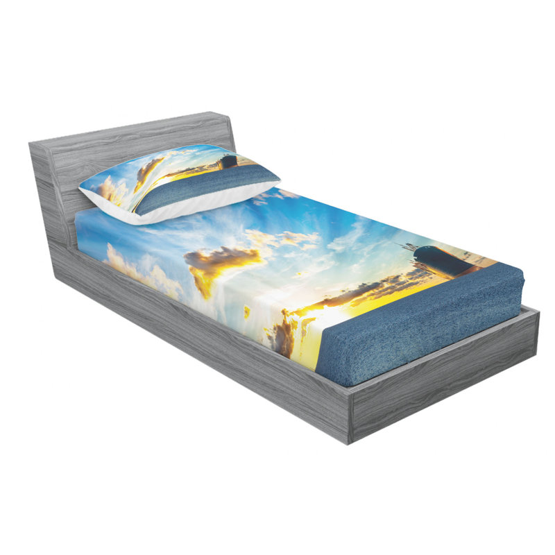 Microfiber Sheet Set, Twin Sheet Set + Fitted Sheet + 1 Pillowcase
