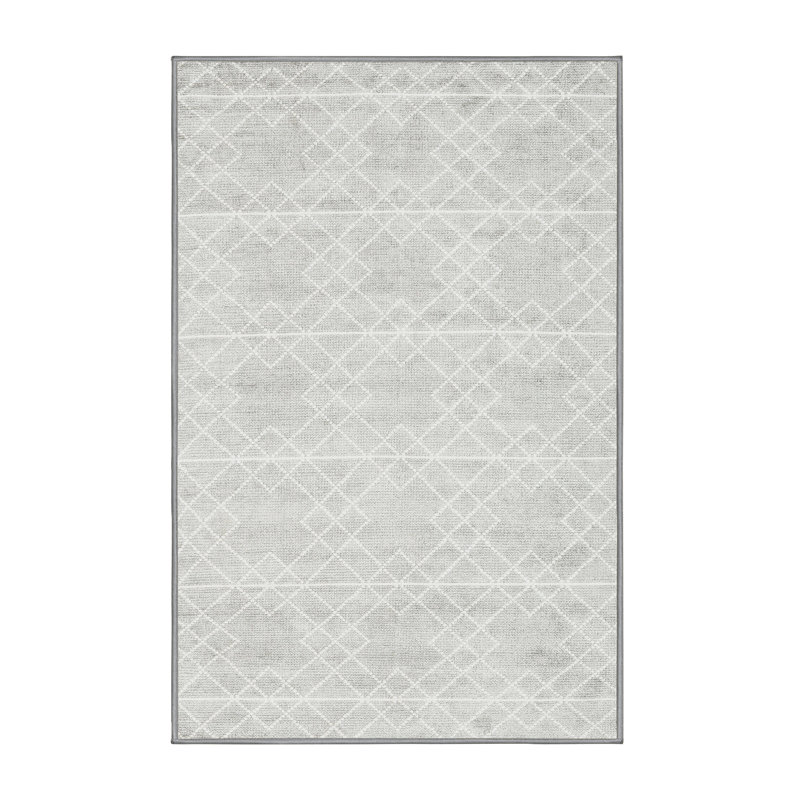 Tapis beige/gris contemporain, Rectangle 8 pi x 12 pi