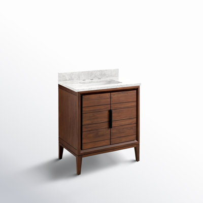 Aliso 30" Carrara Marble Single Bathroom Vanity