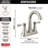 Esato Centerset Bathroom Faucet with Drain Assembly-66143066