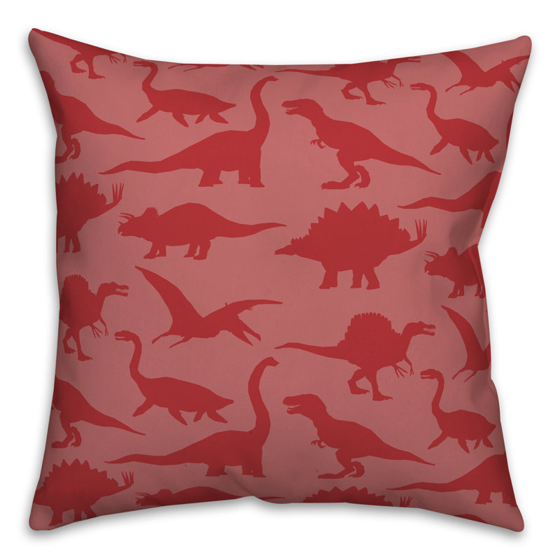 Throw Pillow, Red/Red