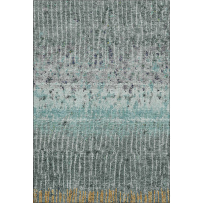 Premium Machine Washable Mayfield AMF2406 Striped Rug