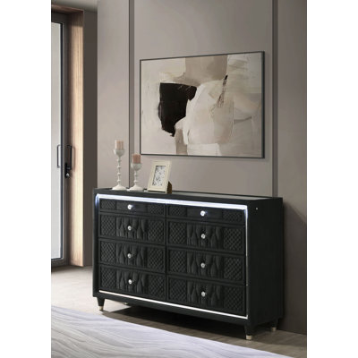 Commode l 60,90 po, noir
