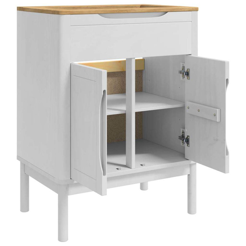 Bathroom Vanity with Basin, White