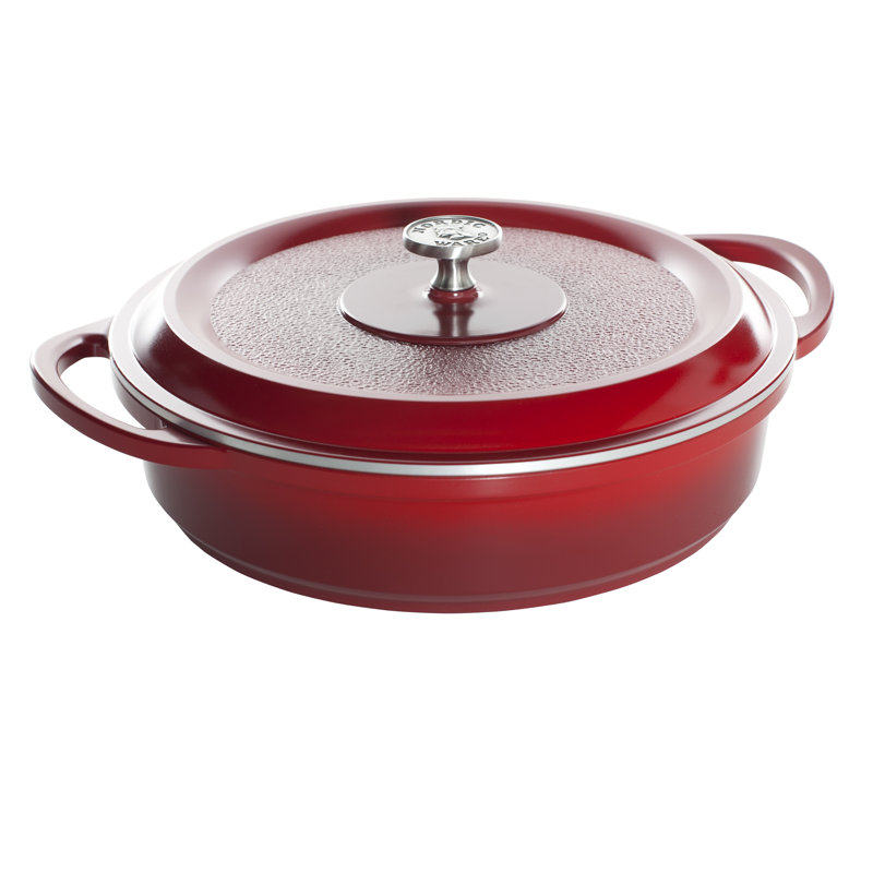 Braiser avec couvercle 4,5" procast nordique, Rouge