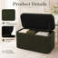 Pouf de rangement rectangulaire en velours de 81 cm pour salon-1662701803