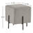 Chandler Upholstered Ottoman - Grey