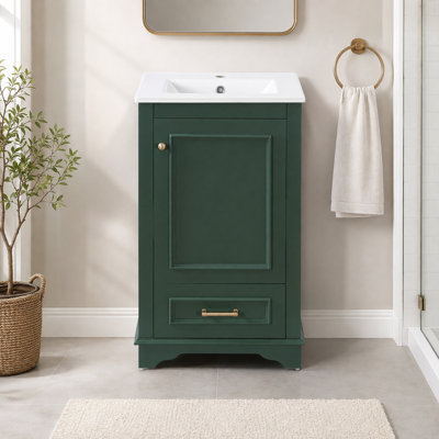 Meuble-lavabo avec lavabo en céramique Damarquis