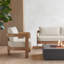 Arlo 3-Seat Metal Outdoor Patio Couch with Cushions by Real Flame
