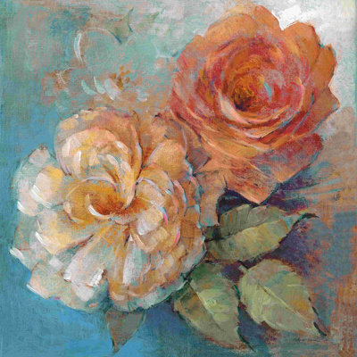 Roses épices I bleu / orange