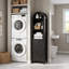 Armoire de rangement 64 po avec tiroir et tablettes réglables, noir-1173657259