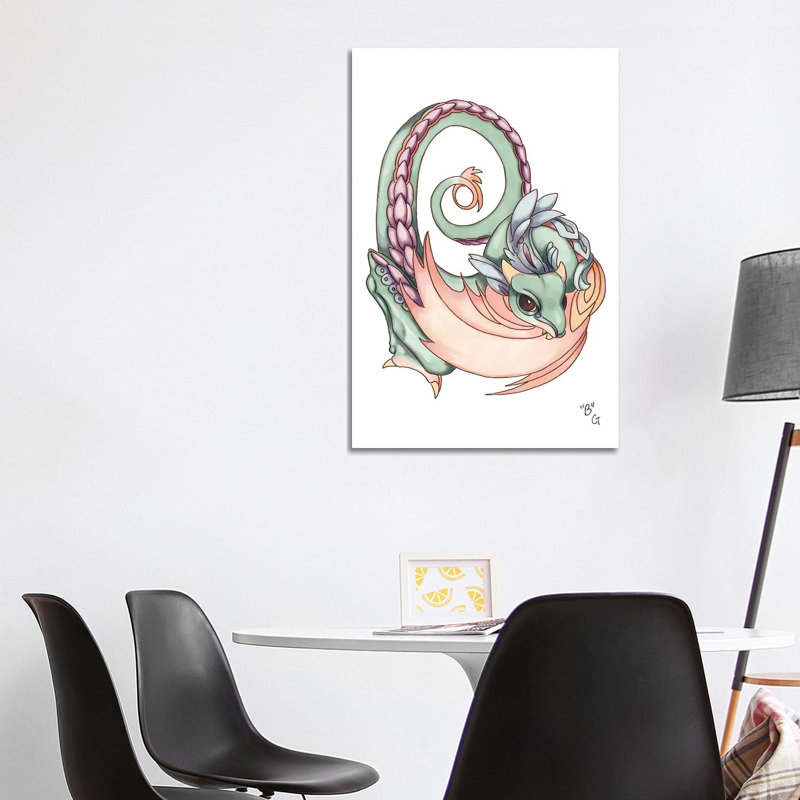 Monster Letter B by Might Fly Art & Illustration - Wrapped Canvas Print, 101.6 cm H x 66.04 cm W x 3.175 cm D