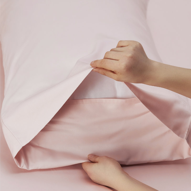Essential Collection Cooling Rayon Derived from Bamboo Sheet Set, California King Sheet Set with 2 Pillowcases, Pink