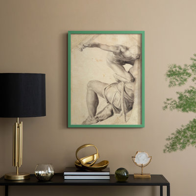 Croquis rétro, reproduction encadrée CXIV - bois massif