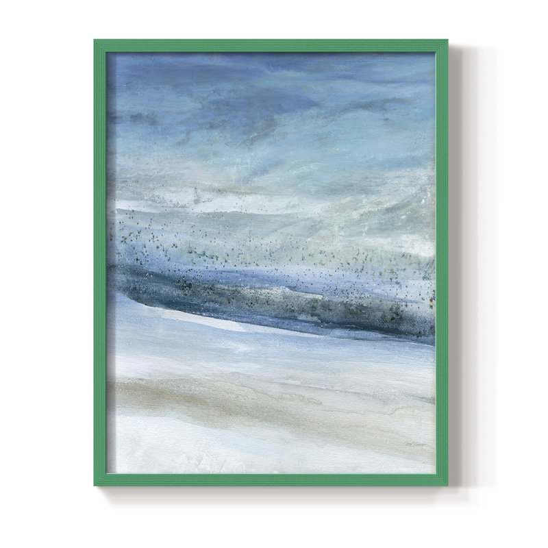 «Cobalt Rising Light», reproduction encadrée - bois massif, H 15 po x l 12 po, Vert