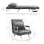 Canapé-lit pliant convertible 5 positions HOMcom
