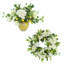 22" Spring Wreath and Centerpiece with Hydrangeas and Lemons