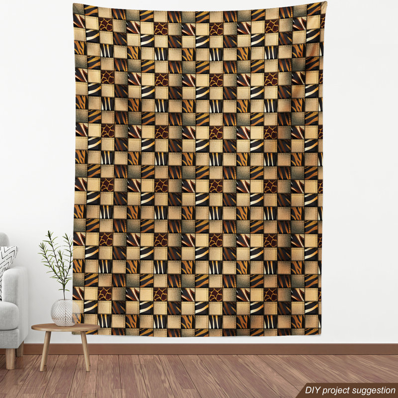 Tissu safari, H 36 po x l 58 po x P 1 po