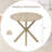 36'' Round Farmhouse Dining Table for 4 w/Stable Intersecting Pedestal Base-1484118143-1484118141