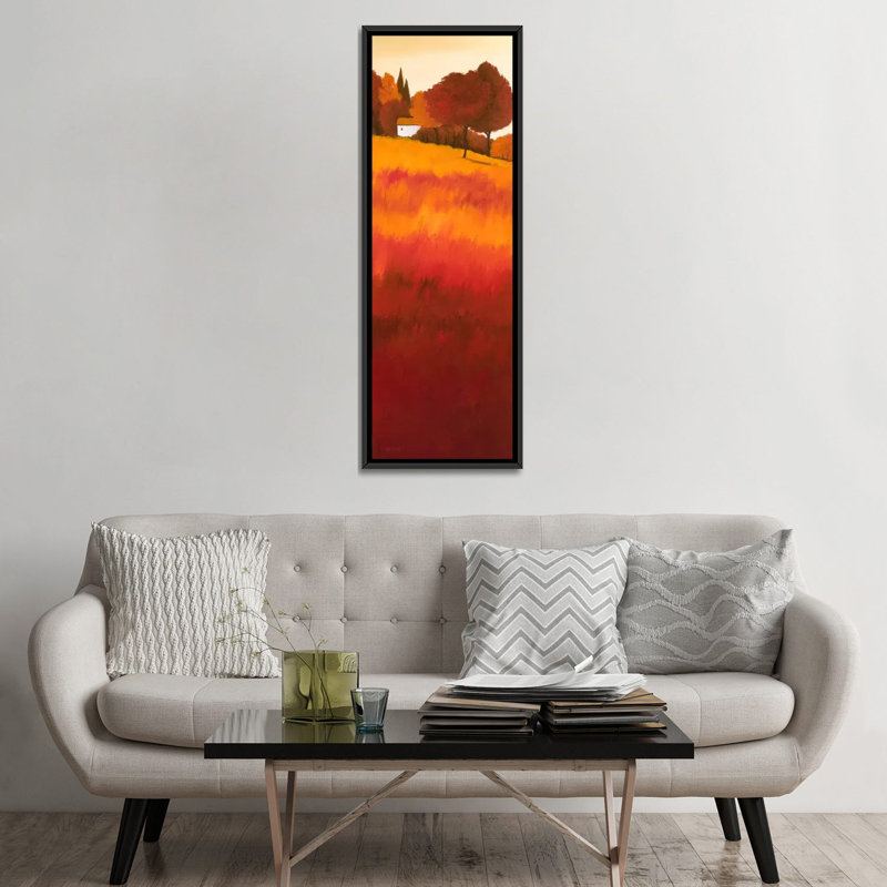 «Autumn's Serenity II», reproduction sur toile, H 72 po x l 24 po x P 1,5 po, Cadre noir