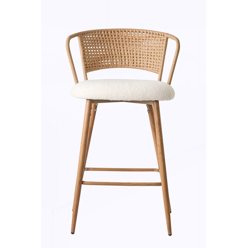 Ensemble de 2 tabourets de bar modernes avec pieds en métal