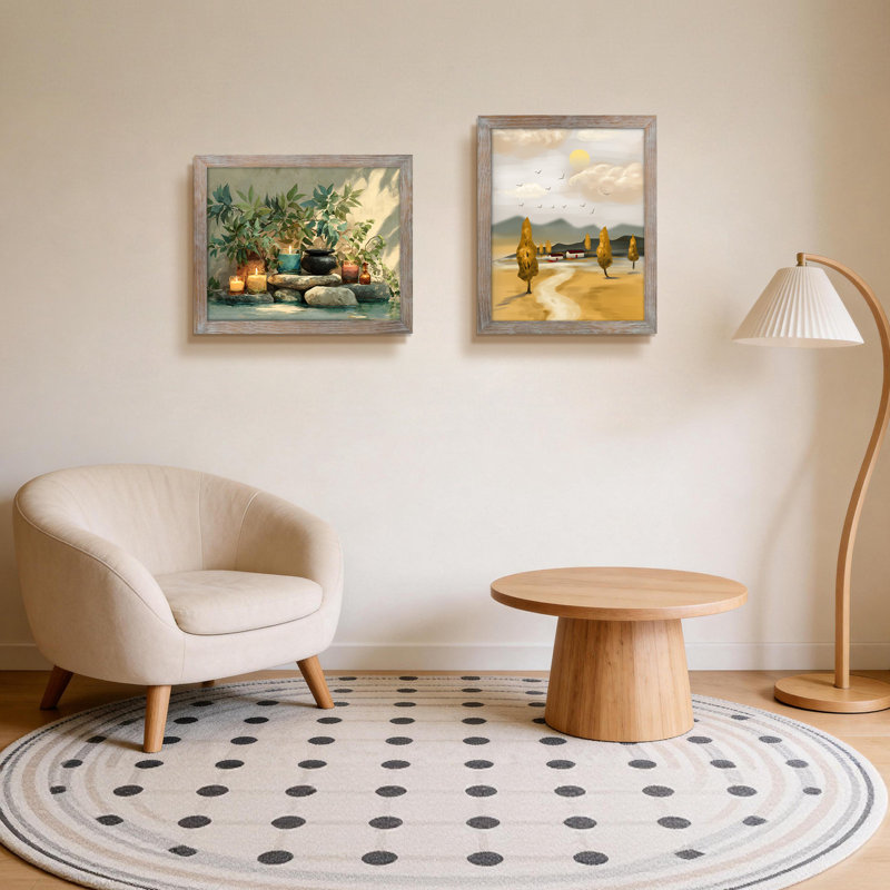Cadre mural en bois gris, 16" x 20"