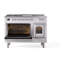 ILVE Nostalgie II Noblesse 48 inch Dual Fuel Range (5 Sealed Burners + Griddle + French Top, Triple Glass Door)-1568569774-1568569779-1568569778