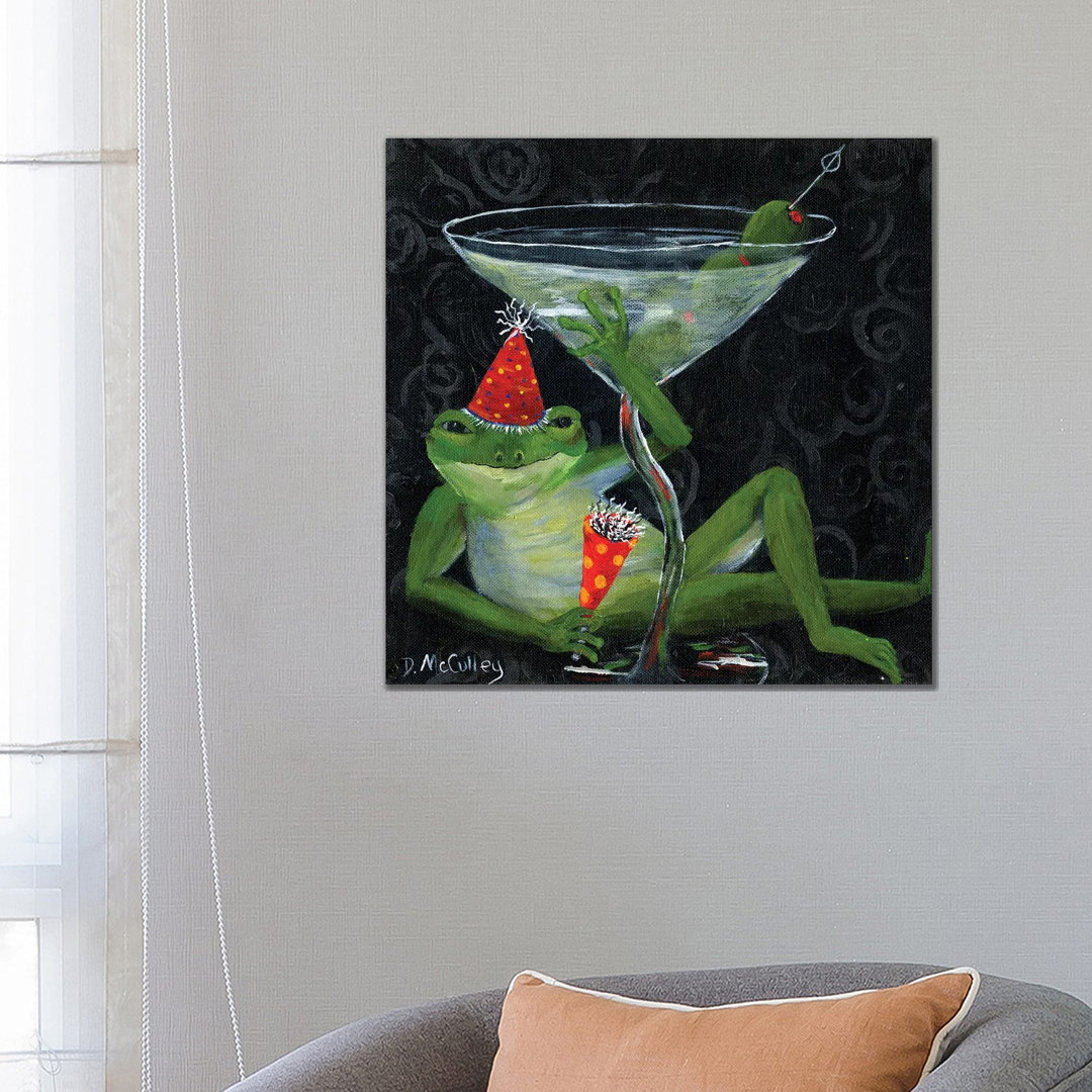 Toadally Under Glass von Debbie McCulley - Gallery-Wrapped Canvas Giclée on Canvas