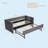 Grey Velvet Daybed, Sturdy Wooden Bed Frame-1767809020