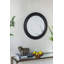Miroir mural rond 23,5 "avec cadre en bois noir, miroir décoratif classique antique, pour salon, vestibule, salle de bain, bureau