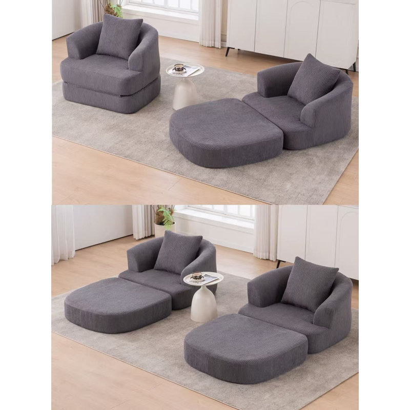 Fauteuil inclinable pliable, Gris