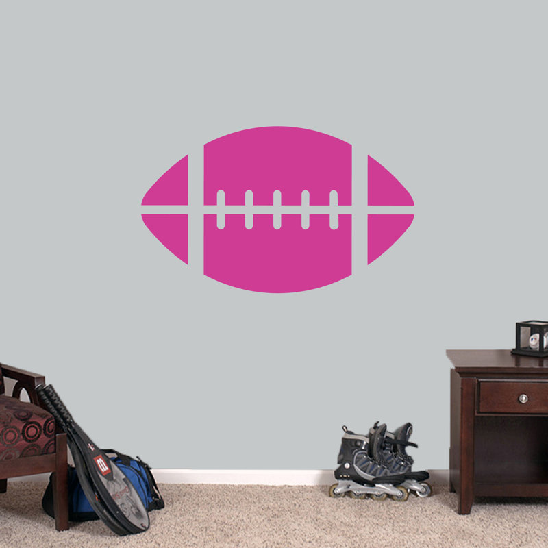 Décalcomanie murale football Haynes, Rose vif